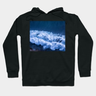 Blue Ocean Waves Hoodie